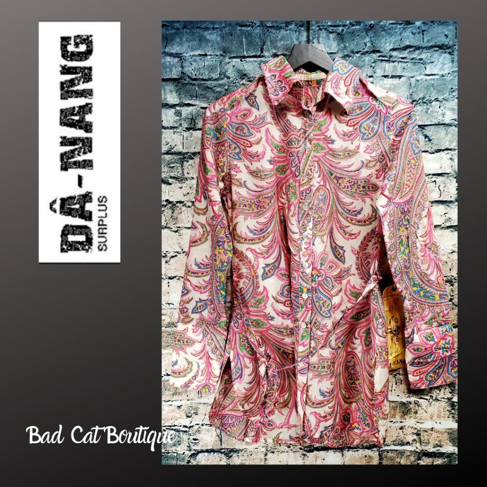 Da-Nang | Surplus Paisley Boho Button Down Blouse